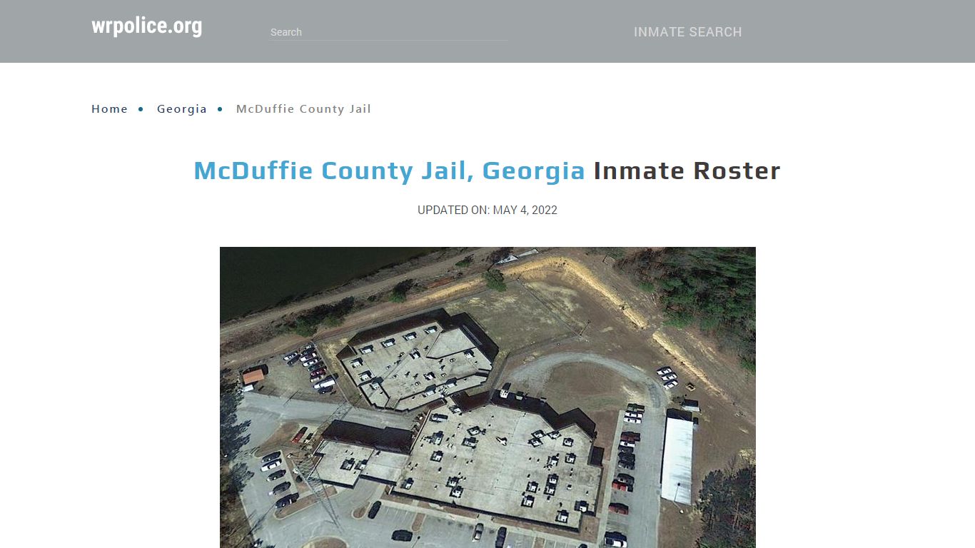McDuffie County Jail, Georgia - Inmate Locator